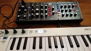 How to set up the Arturia Keystep to control the Behringer Model D