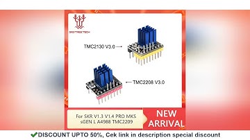BIGTREETECH TMC2130 V3.0 SPI TMC2208 UART Stepper Motor Driver 3D Printer Parts for SKR V1.3 V1.4 PR