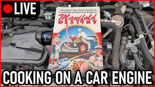 [LIVE] Cooking food on my CAR ENGINE with recipes from this forgotten cookbook