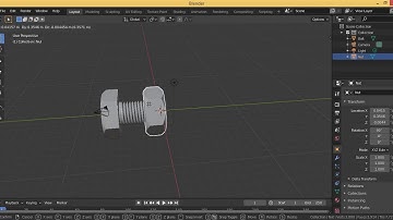 Nut And Bolt Animation in Blender 2.82