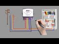 3 phase energy meter to distribution board wiring connection  its electrical 