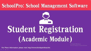 Student Registration - Academic Module | Best School Management Software - Schoolpro
