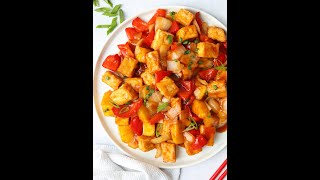Air Fryer Sweet and Sour Tofu