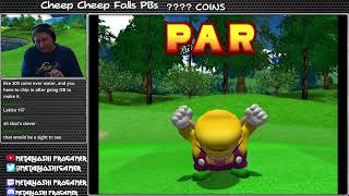 MGTT CCF-Cash Cup 1,707 COINS
WEVE GOT TO HAVE - MONEY!
A format that I had originally derided can actually become insanely tactical if played in a more seriously competitive environment. Coin Attack has two modes: Quick Cash, which gives you two shots under par to get as many coins as possible on a hole - OB is fair game. This submission is for Cash Cup, in which you collect as many coins as possible - but you must obtain Par or better to keep them. In a way, many routes start to feel like Ring Attack with the detours you can take to maximize your collections.
Normal coins are worth 1; S-coins allow you to collect all coins in a cluster, which can range from 24-73; red coins start appearing on hole 7 or 8 and are worth 10; blue coins worth 20 start appearing on 13; platinum coins worth 40 are only on hole 18.
This run also took a while since I didnt have this course very much either. Pretty good score here for 3rd place behind Bluekandy and Spyfox. MGTT CCF-Cash Cup 1,707 COINS