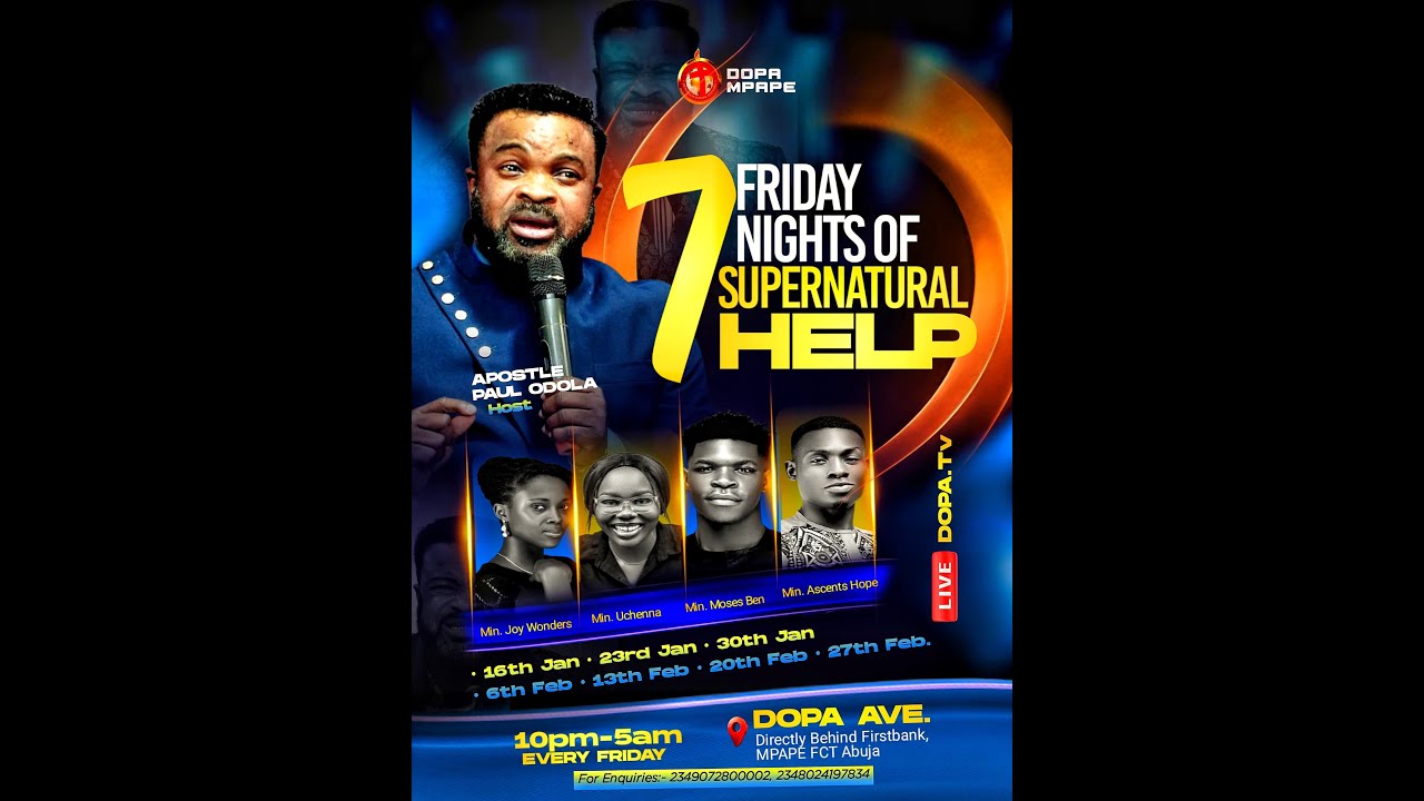 7 FRIDAY NIGHTS OF SUPERNATURAL HELP || 6th FEBRUARY 2026