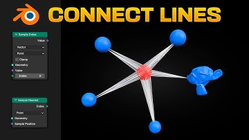 Connect Lines to NEAREST OBJECTS in Blender - Geometry Nodes