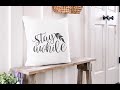 How to Stencil on Pillow using Vinyl Stencil | DIY Kit Tutorial