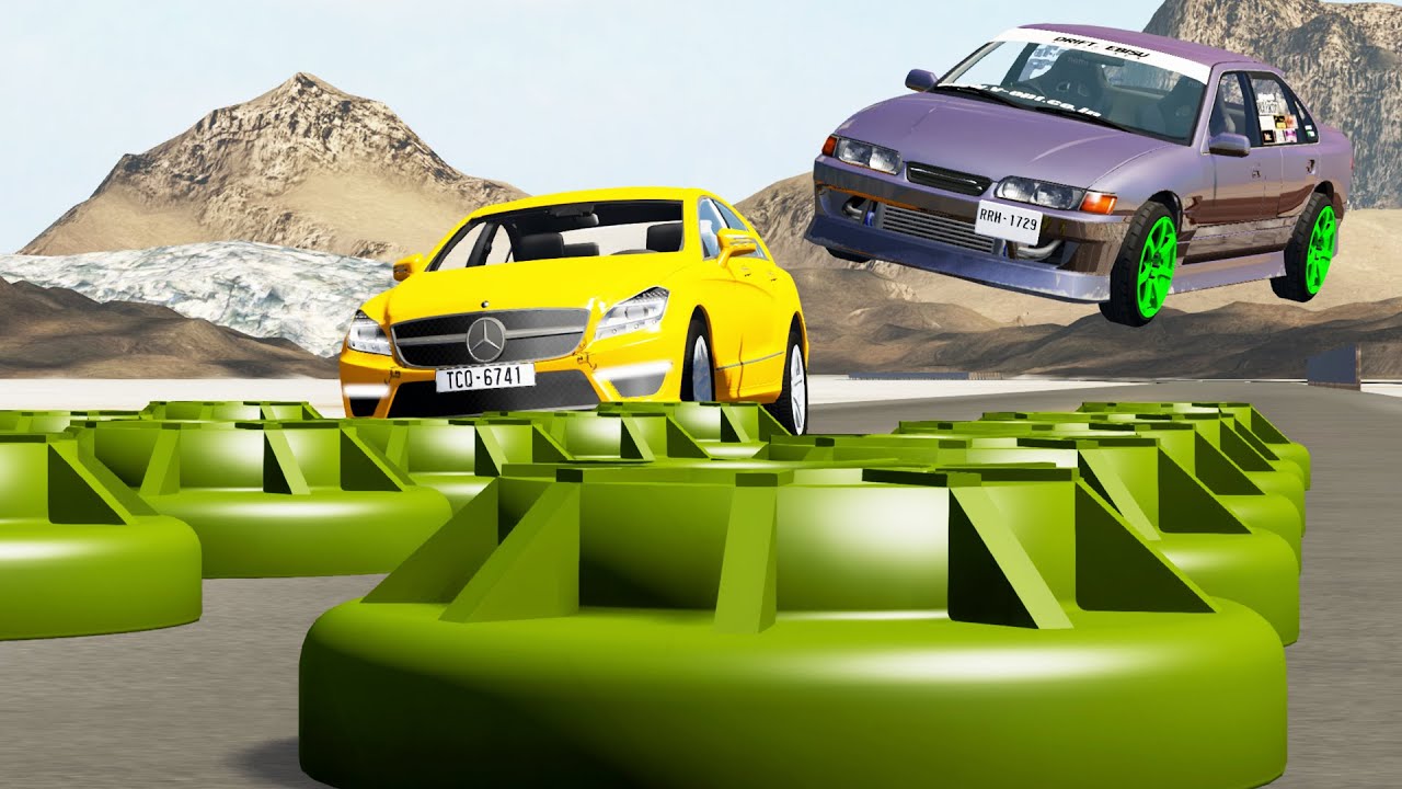 EXPERIMENT - Car vs Mine - BeamNG DRIVE