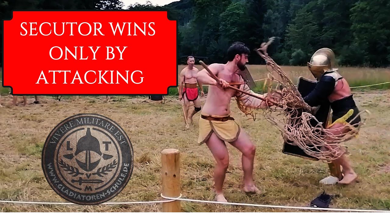 The Secutor Wins Only by Attacking, Because the Retiarius Doesn't Forgive Passivity