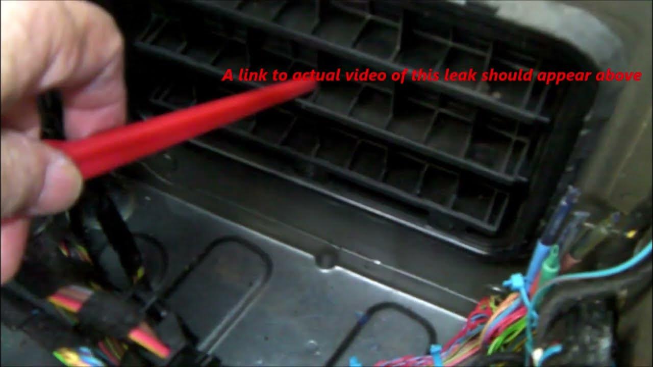 BMW X5 - NEW spot for Water Leak in Trunk - How to seal the vent rather