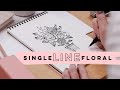CHALLENGE! Continuous Line Drawing | Single Line Flowers