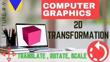 2D Transformation in Computer Graphics | 2D Translate Rotate object in Computer Graphics 🎮09