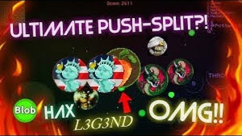 BLOB.IO|ULTIMATE PUSHSPLIT ON CRAZY|BEST MONSTER VANISHSPLIT|MY BEST EDIT