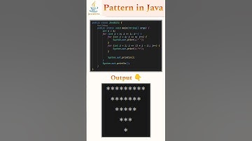 Day 20 : Pattern in Java.......💡 #java #fypシ #education #shorts #learning #skills