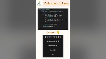 Day 20 : Pattern in Java.......💡 #java #fypシ #education #shorts #learning #skills