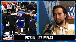 How does Paul George’s injury impact Clippers playoffs hopes? Nick Wright answers | What’s Wright?