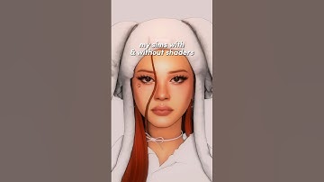 my sims with and without shaders | #sims4 #shorts #thesims4 #gaming