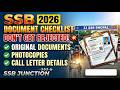 Complete Checklist: Documents Required for SSB (Freshers & Repeaters) | OTA|MA|SSC TECH -67