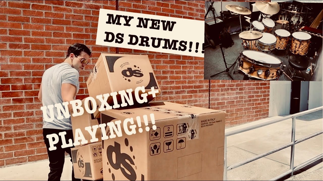 NEW DS drums Rebel Custom Shop Series Birch Shells - UNBOXING + PLAYING!