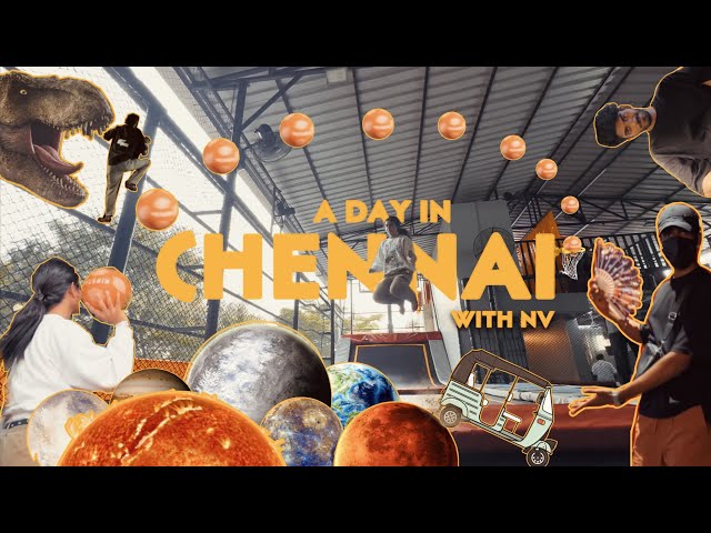 A day with NV in Chennai 🐒 | Planetarium | Trampoline Park | Asian cuisine Lunch class=