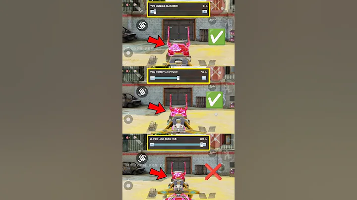 ✅Best Weapon View Distance setting in CODM BR🔥 Codmoible Tips and Tricks #shorts #codmbr #codmiphone