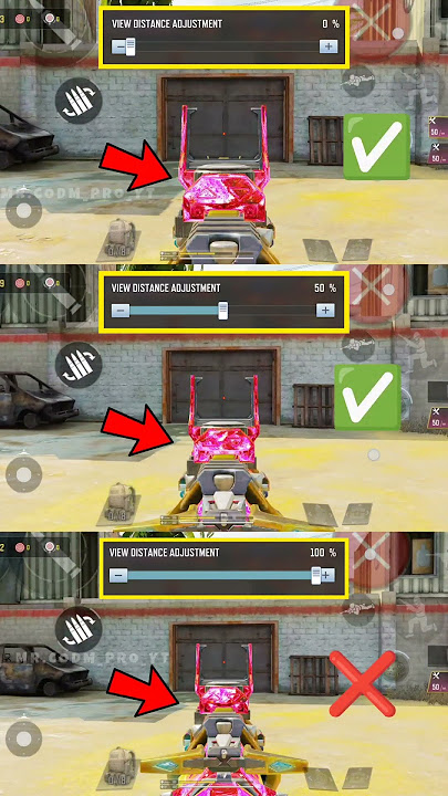 ✅Best Weapon View Distance setting in CODM BR🔥 Codmoible Tips and Tricks #shorts #codmbr #codmiphone