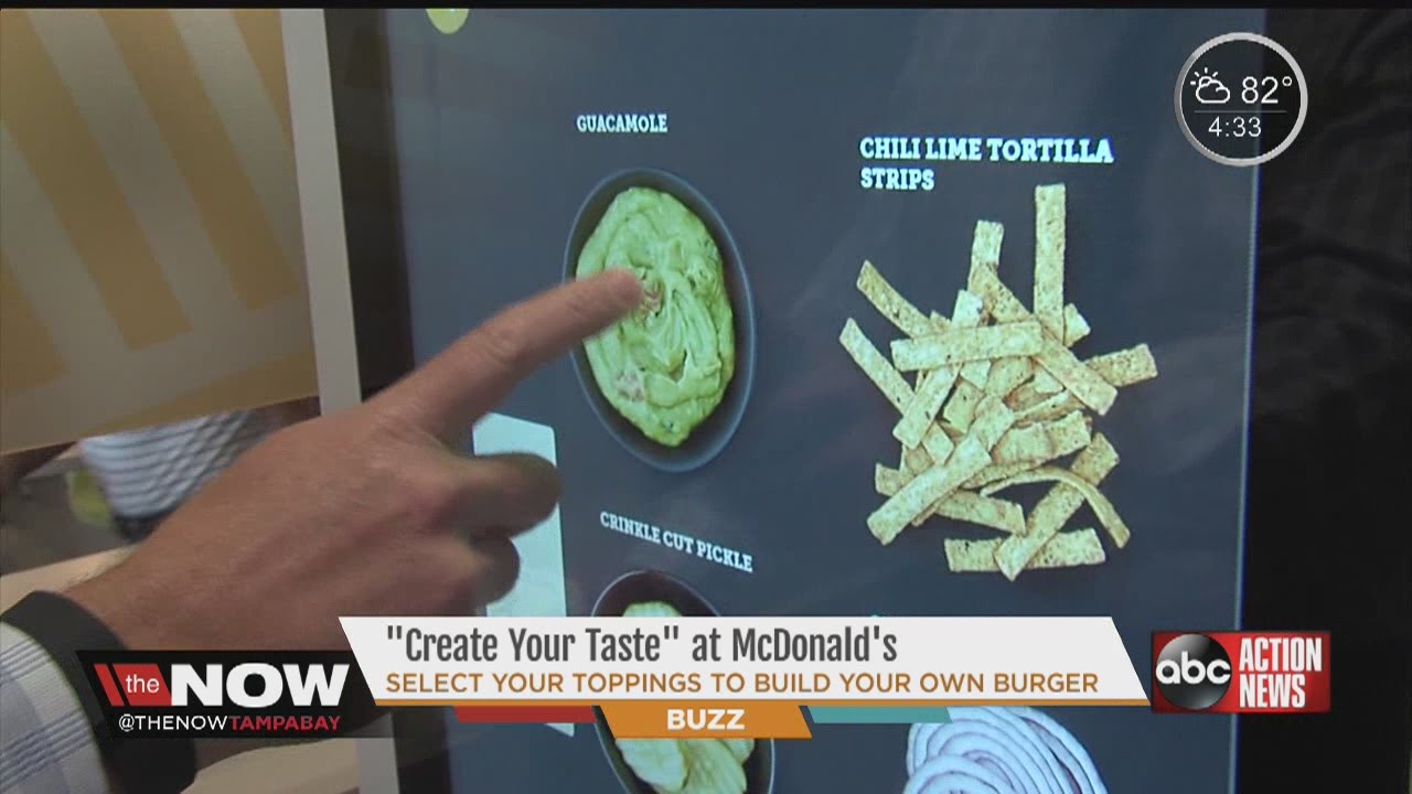 Tampa McDonald's tests "Create Your Taste" custom burger experience 
