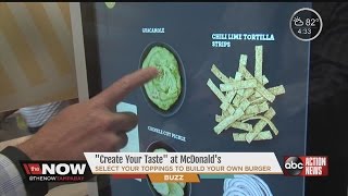 Tampa McDonald's tests "Create Your Taste" custom burger experience #TheNowTampaBay screenshot 2