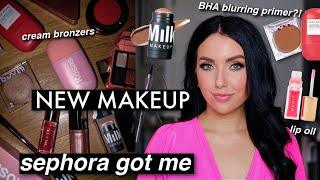 huge SEPHORA TRY ON haul...WHAT&#39;S 🔥 &amp; what to PASS on // new makeup launches