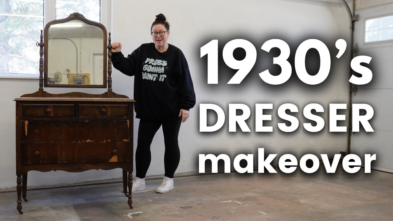 Reviving the Past | A Sleek Update for a 1930s Vintage Dresser