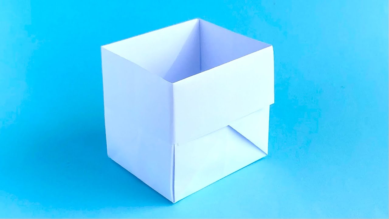 【折り紙】簡単・コピー用紙で作る小さなゴミ箱の作り方