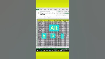 Cách căn chỉnh độ rộng các cột và dòng Excel trong 3 giây #meoexcel #excelungdung #kynangexcel