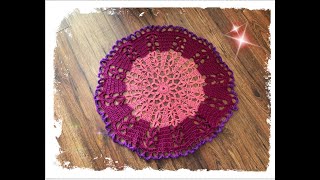 How to crochet 22 doily adjustable size Part 2 of 2 @CrochetwithJoanna