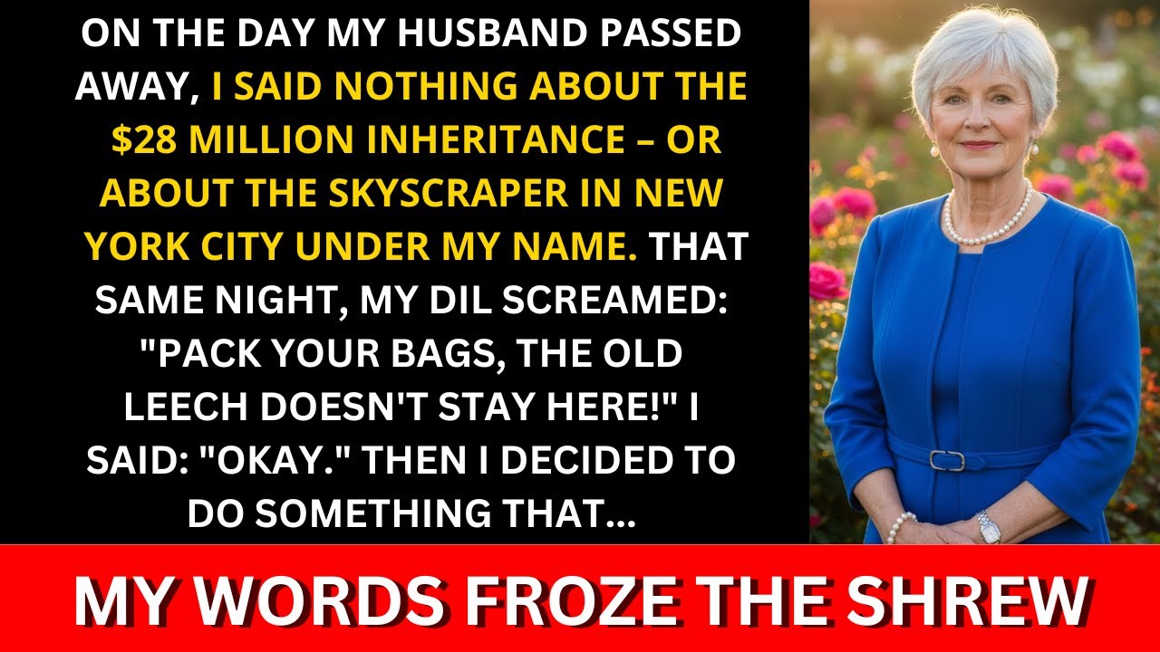 On the day my husband passed away, I said nothing about the $28 million inheritance — or about the..