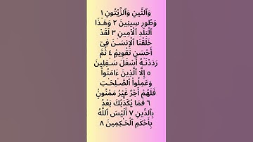 095surah | Surat At-Tin (The Fig) | Mishary Rashid Alafasy | مشاري بن راشد العفاسي | سورة التين 😍🥰
