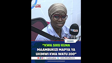 KILA SIKU KUNA MAAMBUKIZI YA UKIMWI KWA WATU TAKRIBANI 200 DKT AISHA 