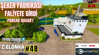 FS 22 ŞEKER PANCARI HASADI & ŞEKER FABRİKASI FALİYETE GİRDİ..!  map: ZİELONKA part: #48# TİMELAPSE screenshot 5