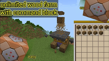 very very simple wood farm command block ki madat se minecraft 1.18 and 1.19 #short