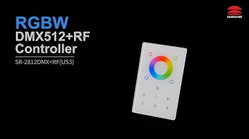 RGBW DMX512 +RF Controller_SR-2812DMX+RF(US3)