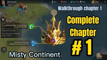 Misty continent - the cursed island | gameplay walkthrough | chapter 1 walkthrough - new game 2022