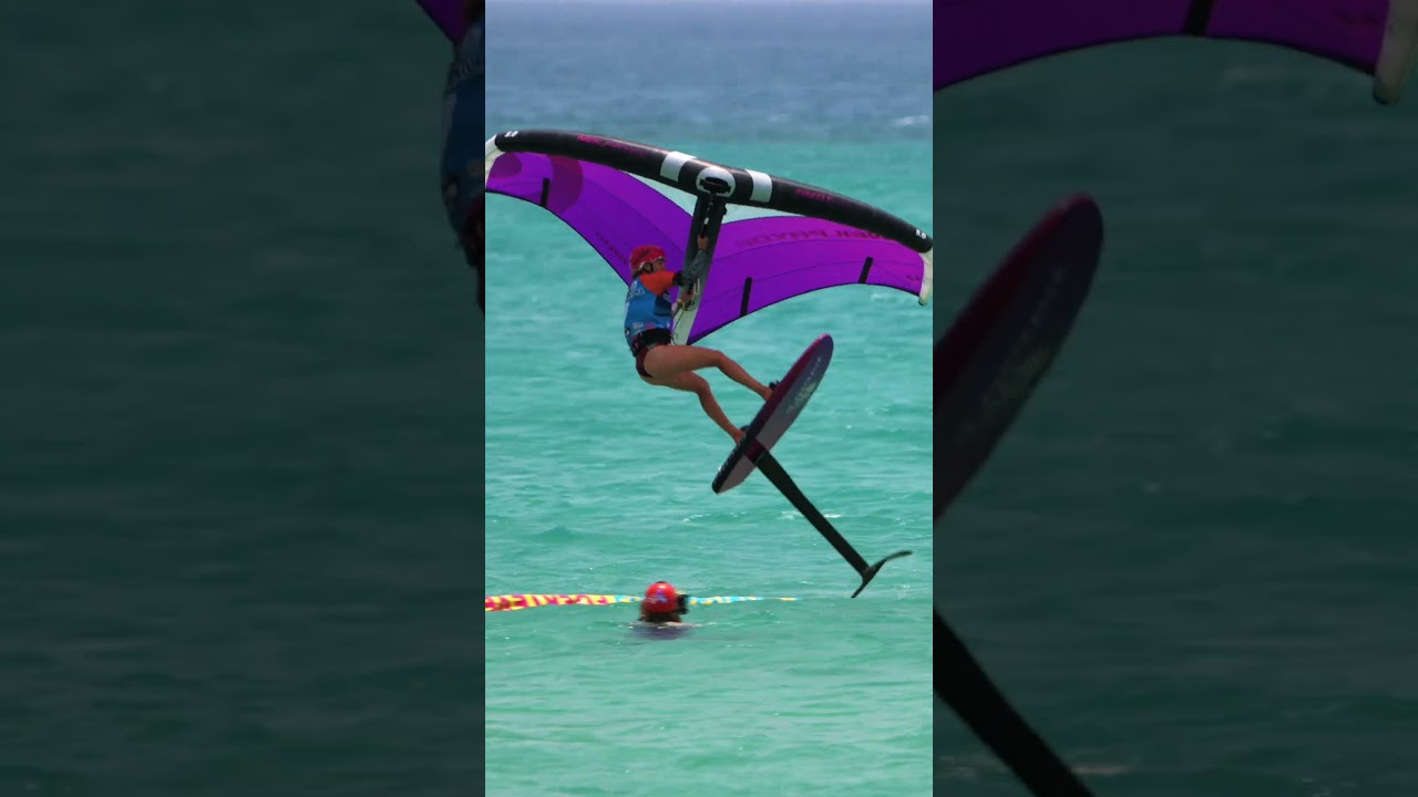 A recap from today’s expression Slalom test at Sotavento Beach #wingfoilworldtour #wingfoiling