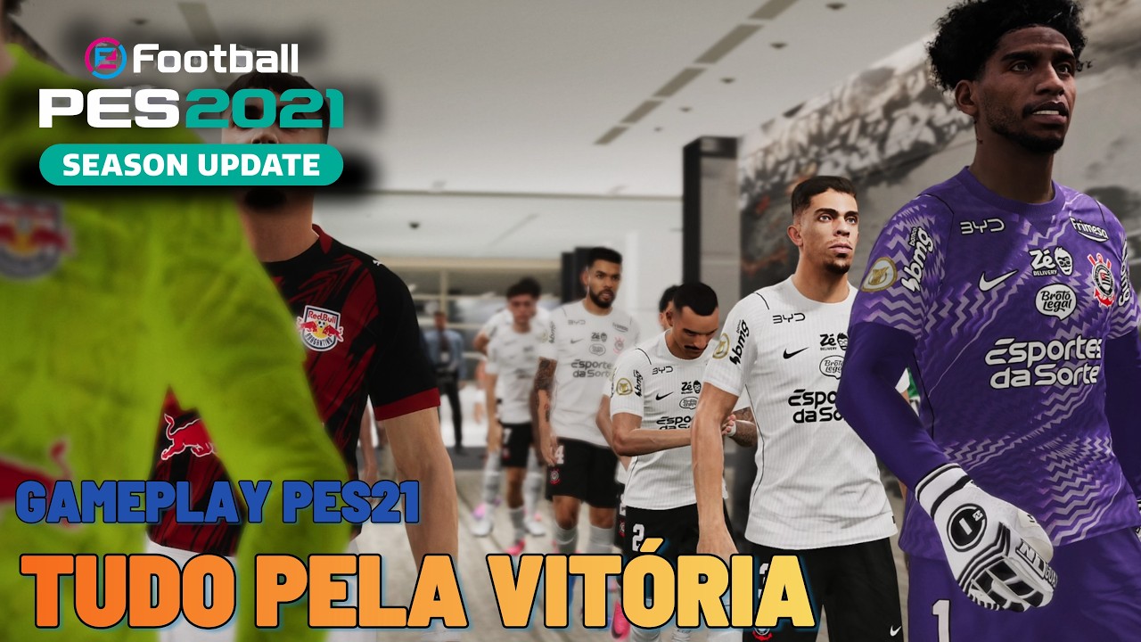 BRAGANTINO PERDE PARA O CORINTHIANS NA GAMEPLAY DIGITAL DE PES 21 SIMULAÇÃO PC GAMER