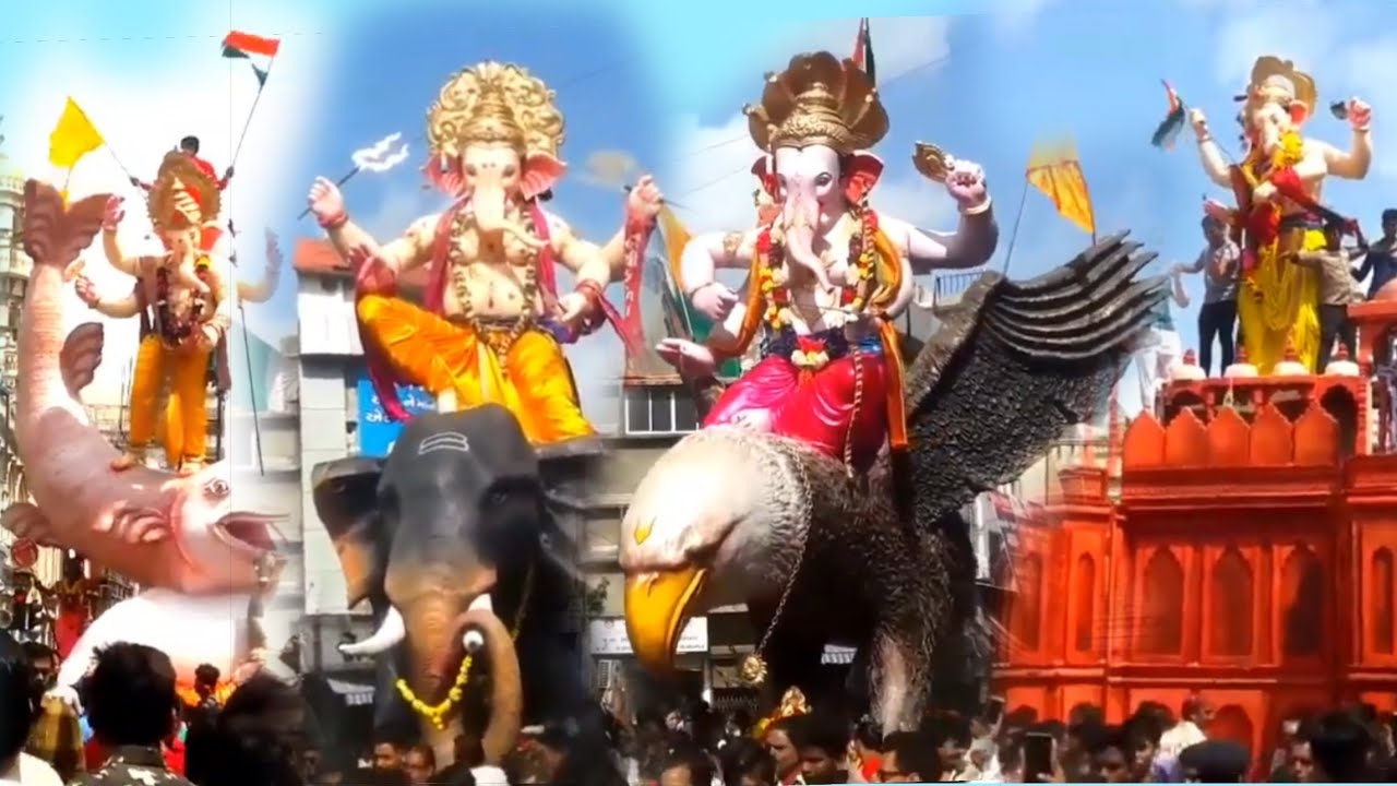 surat Ganpati visarjan 2018         bhagal char rasta[surat festival]