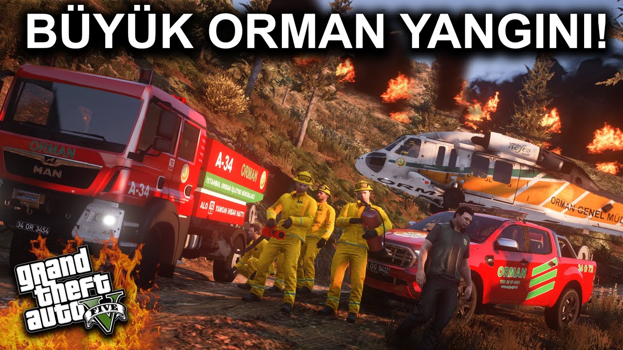 SAATLER SÜREN ORMAN YANGINI !!!  - ARAZÖZ YANDI !! - GTA 5 ROLEPLAY