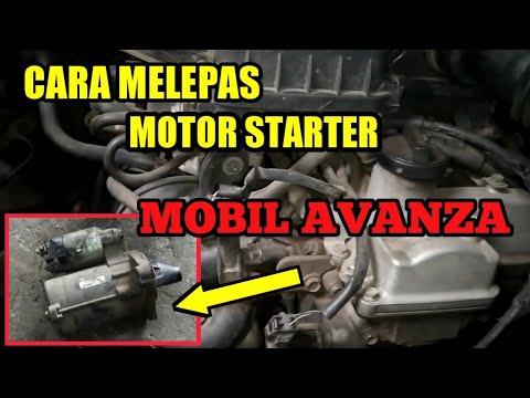 Cara Melepas Motor Starter Dinamo Starter Pada Mobil Avanza Youtube