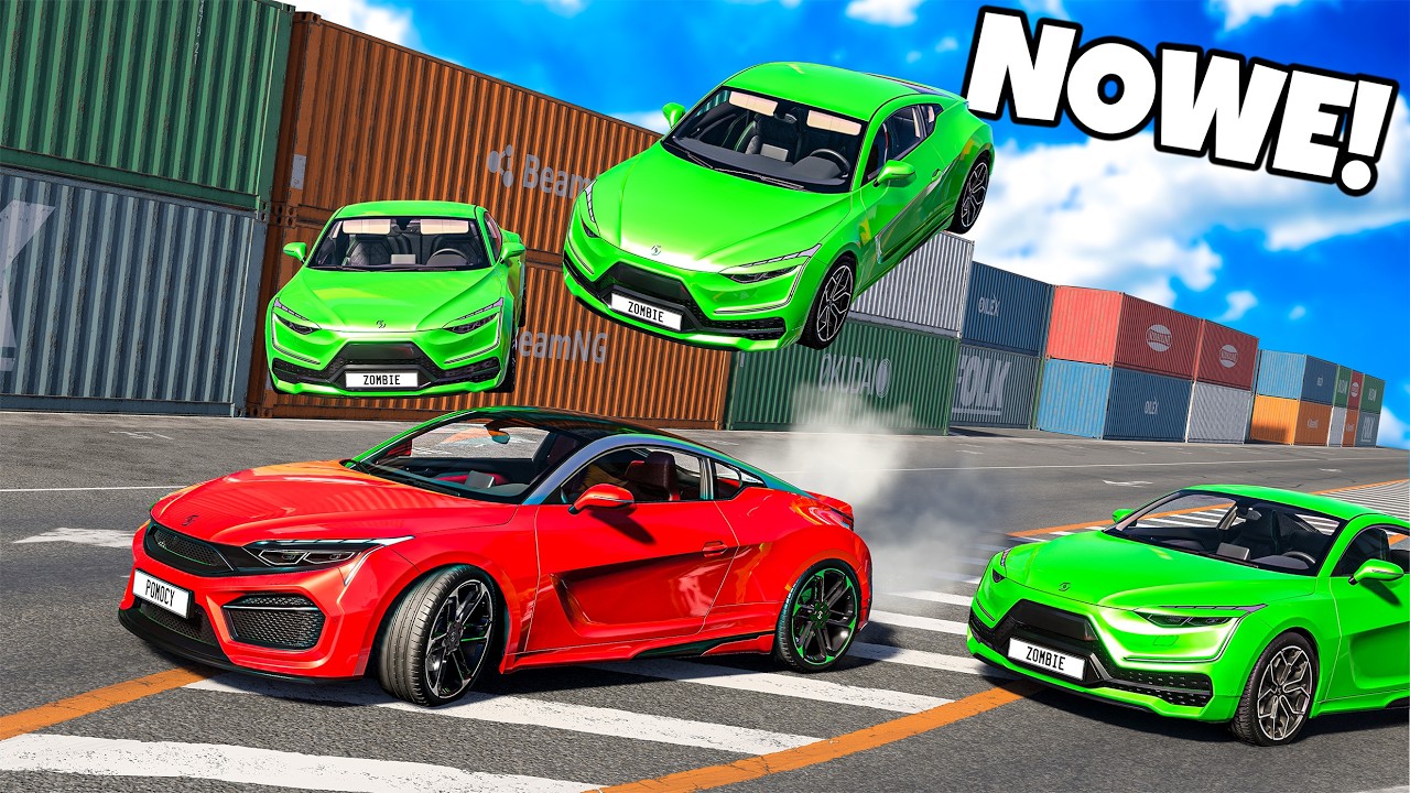❄️ TESTUJEMY NOWE AUTA ZOMBIE! AKTUALIZACJA | BeamNG Drive |