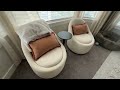 Swivel Barrel Accent Chair Set, Modern Small Round Accent Chair for Living Room Bedroom Review