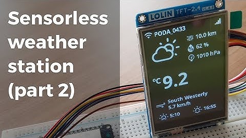 Sensorless weather station, part 2 (OpenWeatherMap API)