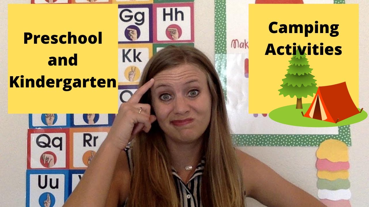 CAMPING Theme Part #6 - Preschool and Kindergarten Activities! - YouTube