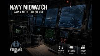 Midwatch on the Bridge | Rain, Radar & Radio Chatter (1 Hour) screenshot 4